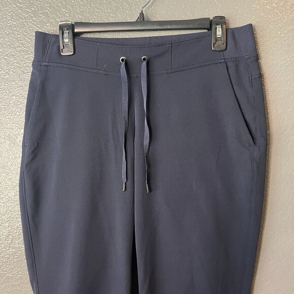 Athleta Womens Size 8 Black Wide Leg Drawstring Travel Lounge Pants - Picture 4 of 7